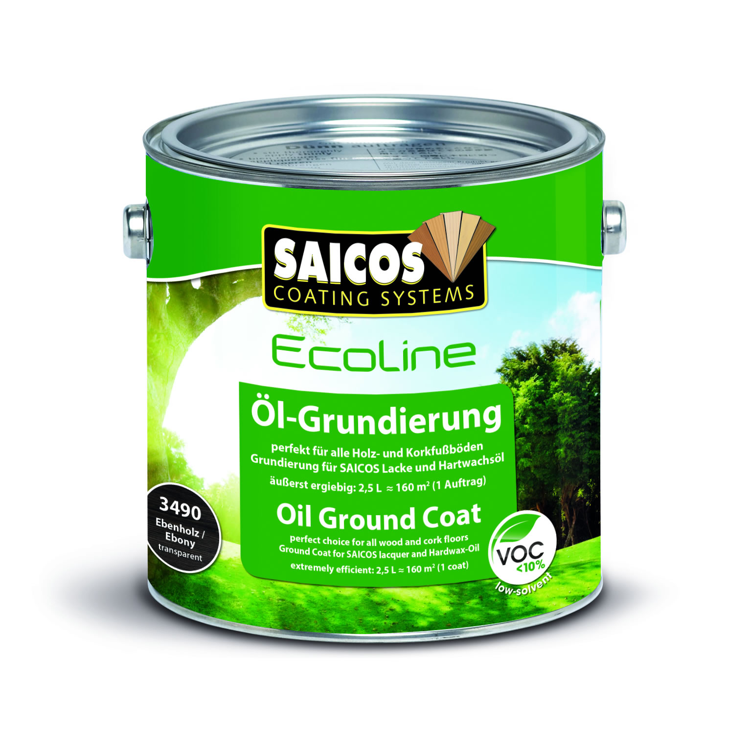 SAICOS Ecoline Öl-Grundierung Ebenholz transparent