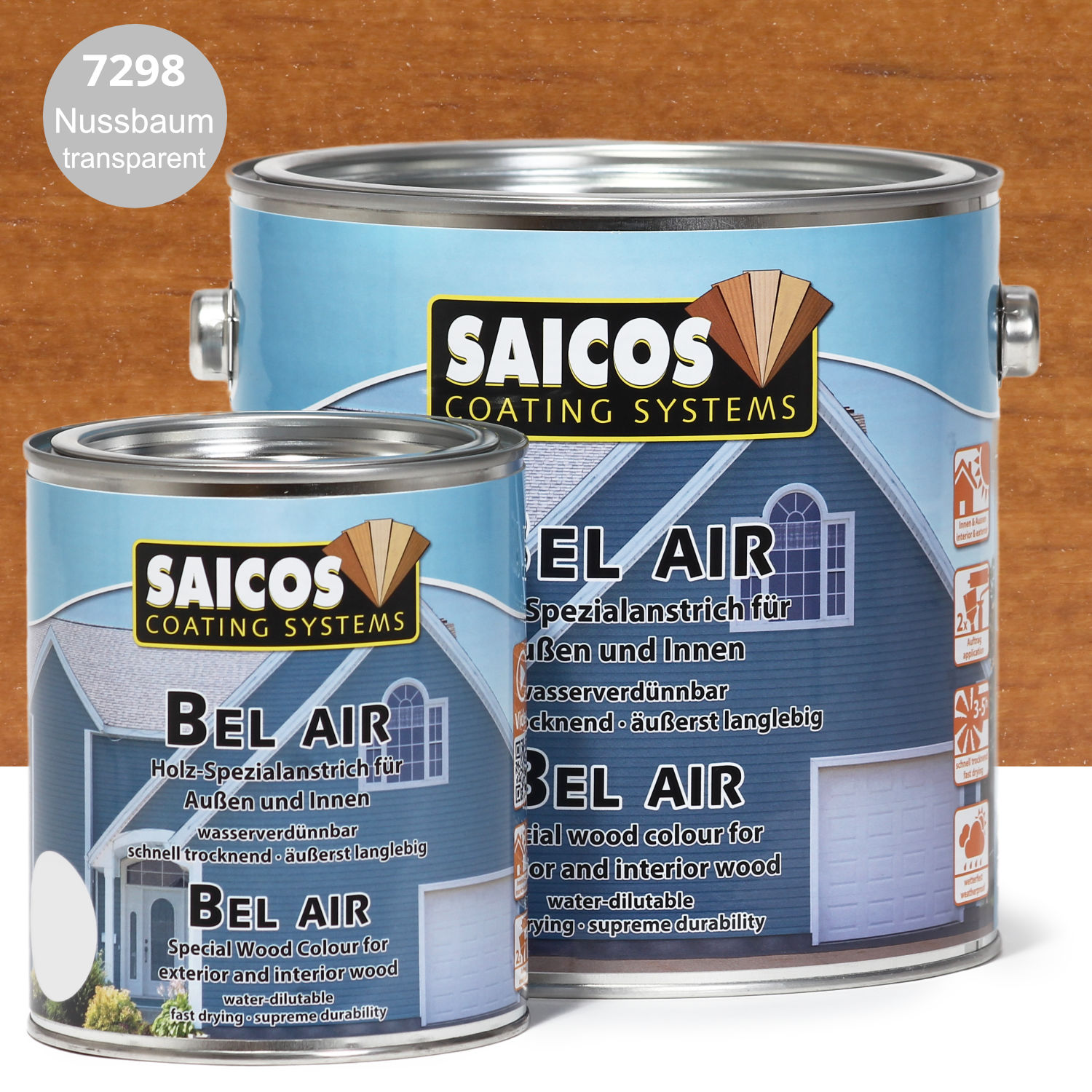 SAICOS Bel Air Nussbaum transparent