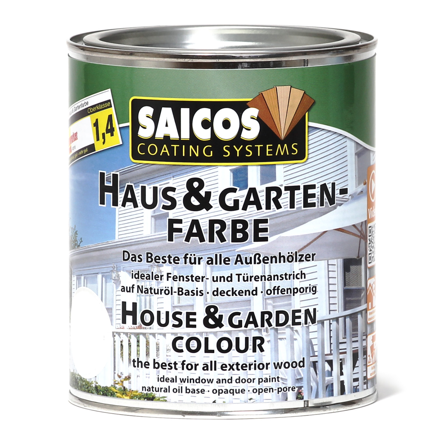 SAICOS Haus- & Gartenfarbe Tannengrün deckend