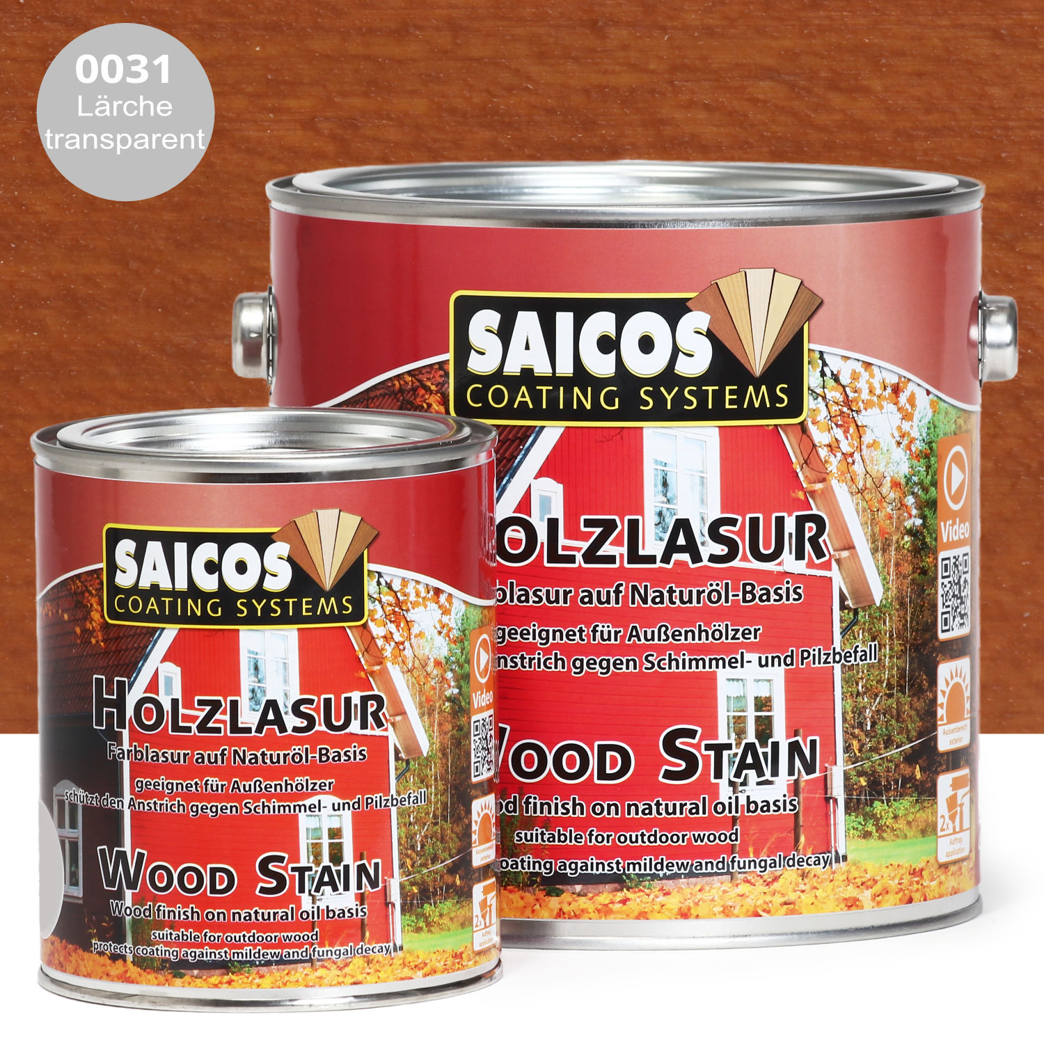 SAICOS Holzlasur Lärche transparent