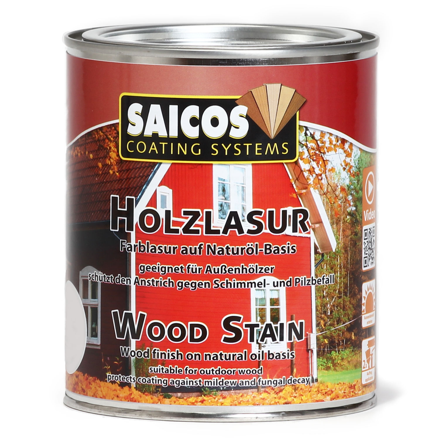 SAICOS Holzlasur Mahagoni transparent