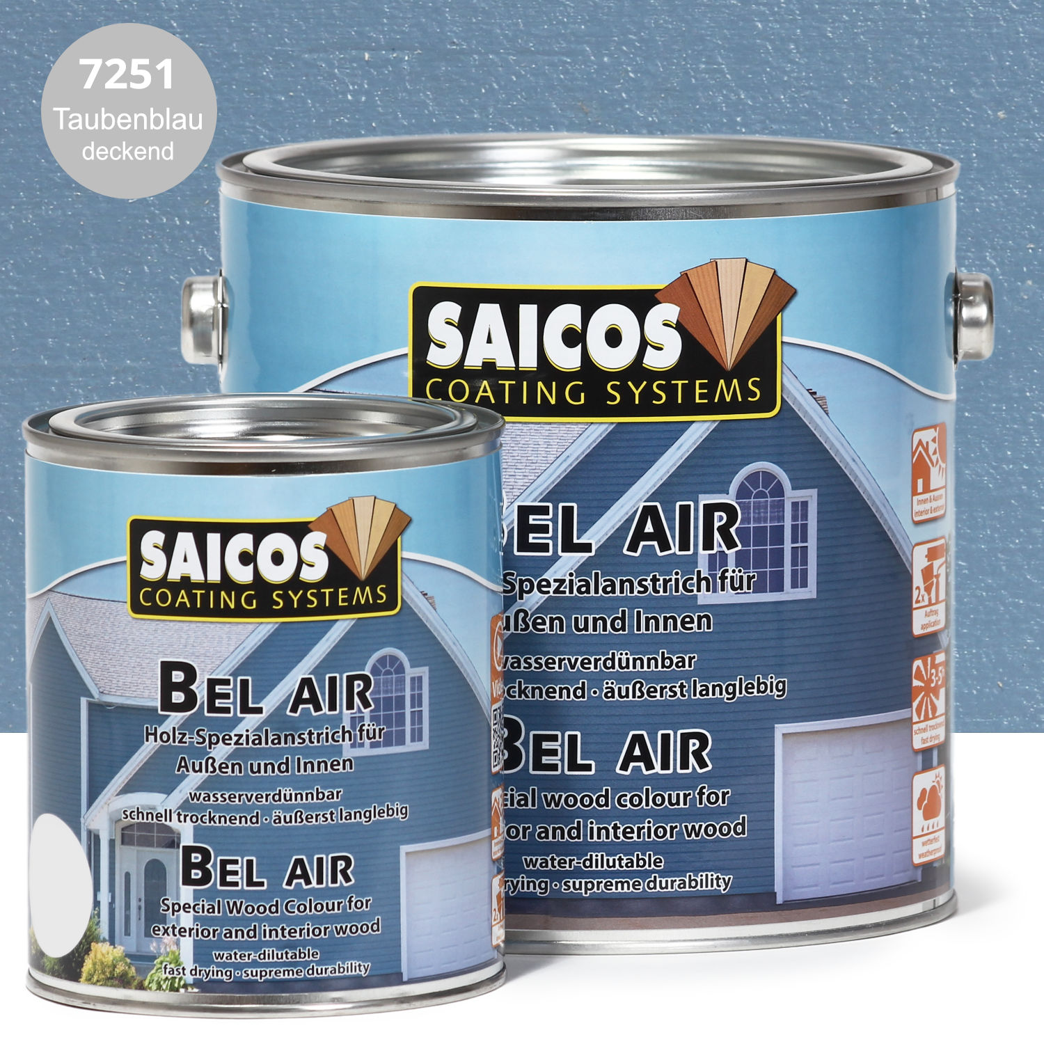 SAICOS Bel Air Taubenblau deckend