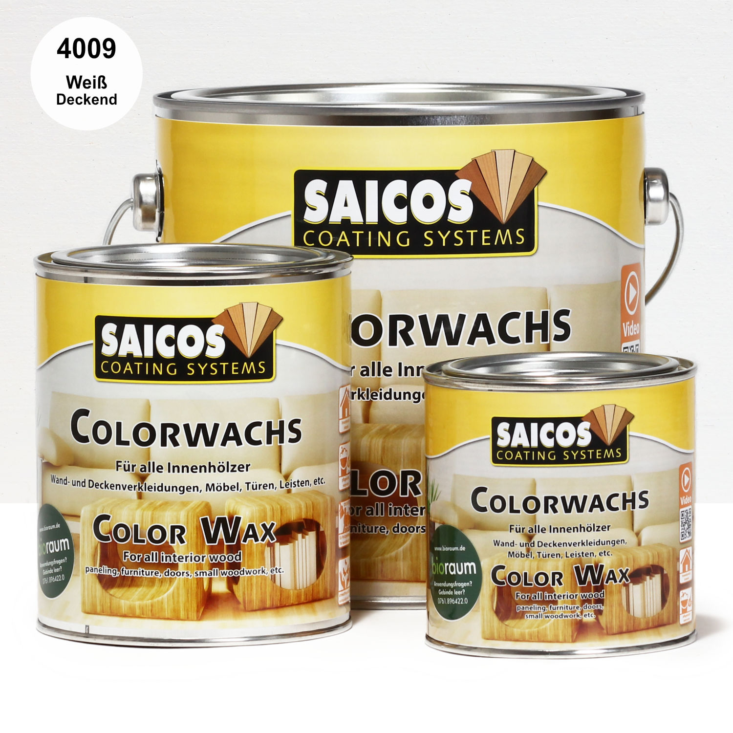 SAICOS Colorwachs Weiß deckend