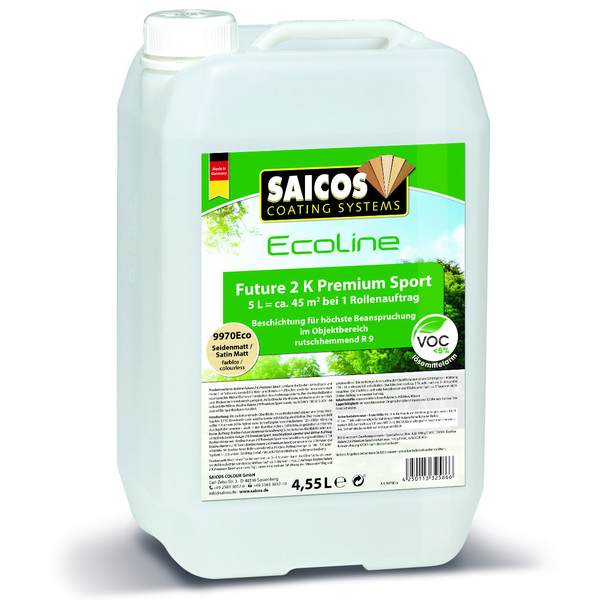 SAICOS Ecoline Future 2K Premium Sport Spezialversiegelung inkl. Härter Seidenmatt