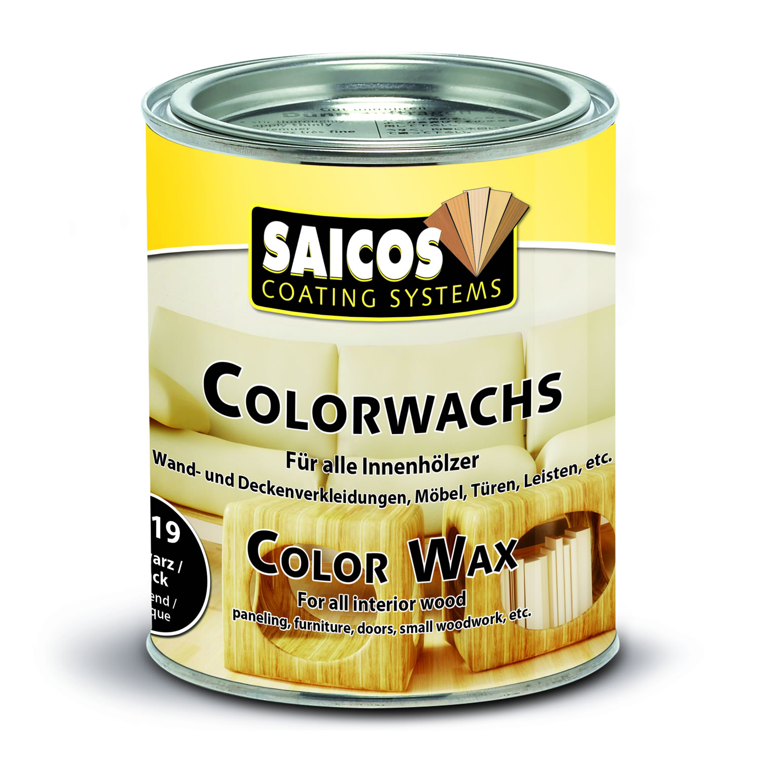SAICOS Colorwachs Schwarz deckend