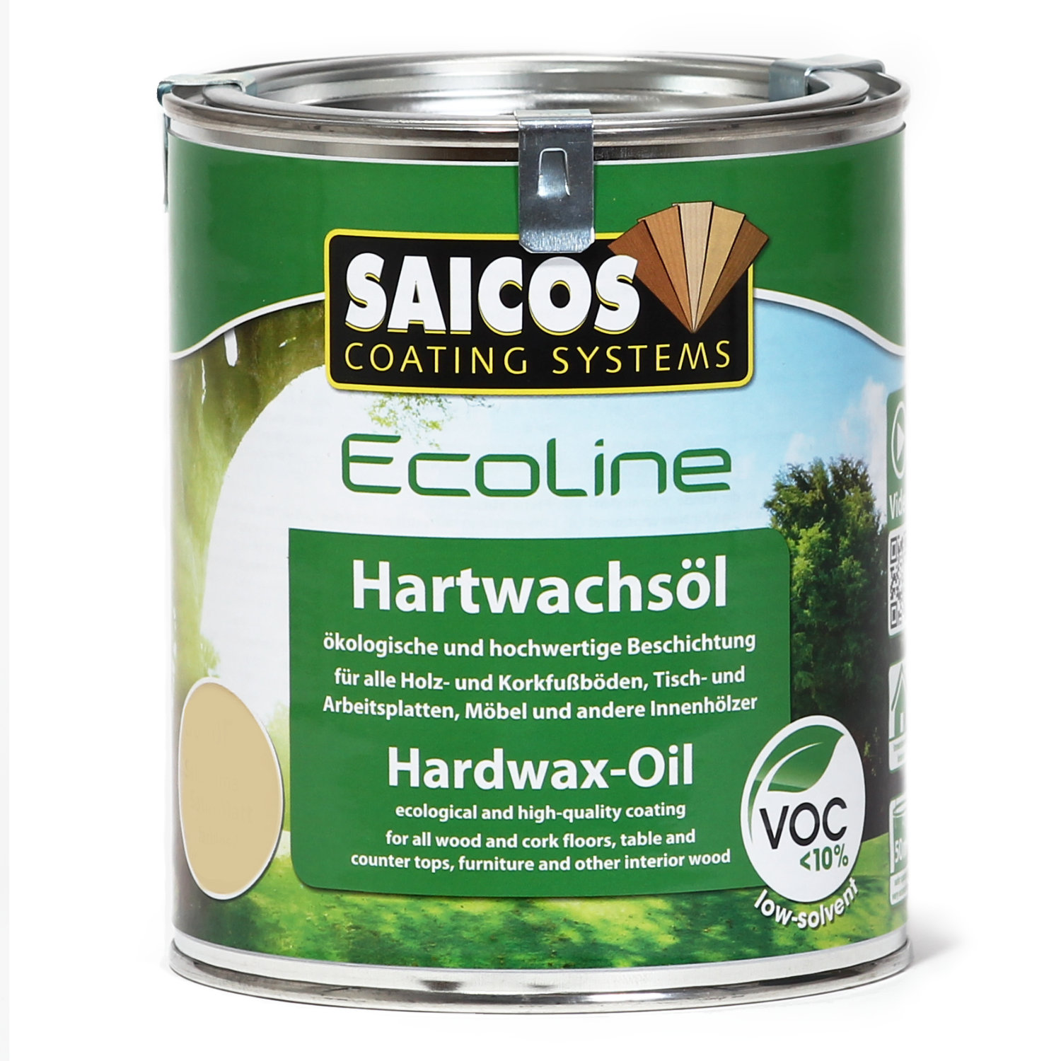 SAICOS Ecoline Hartwachsöl seidenmatt farblos