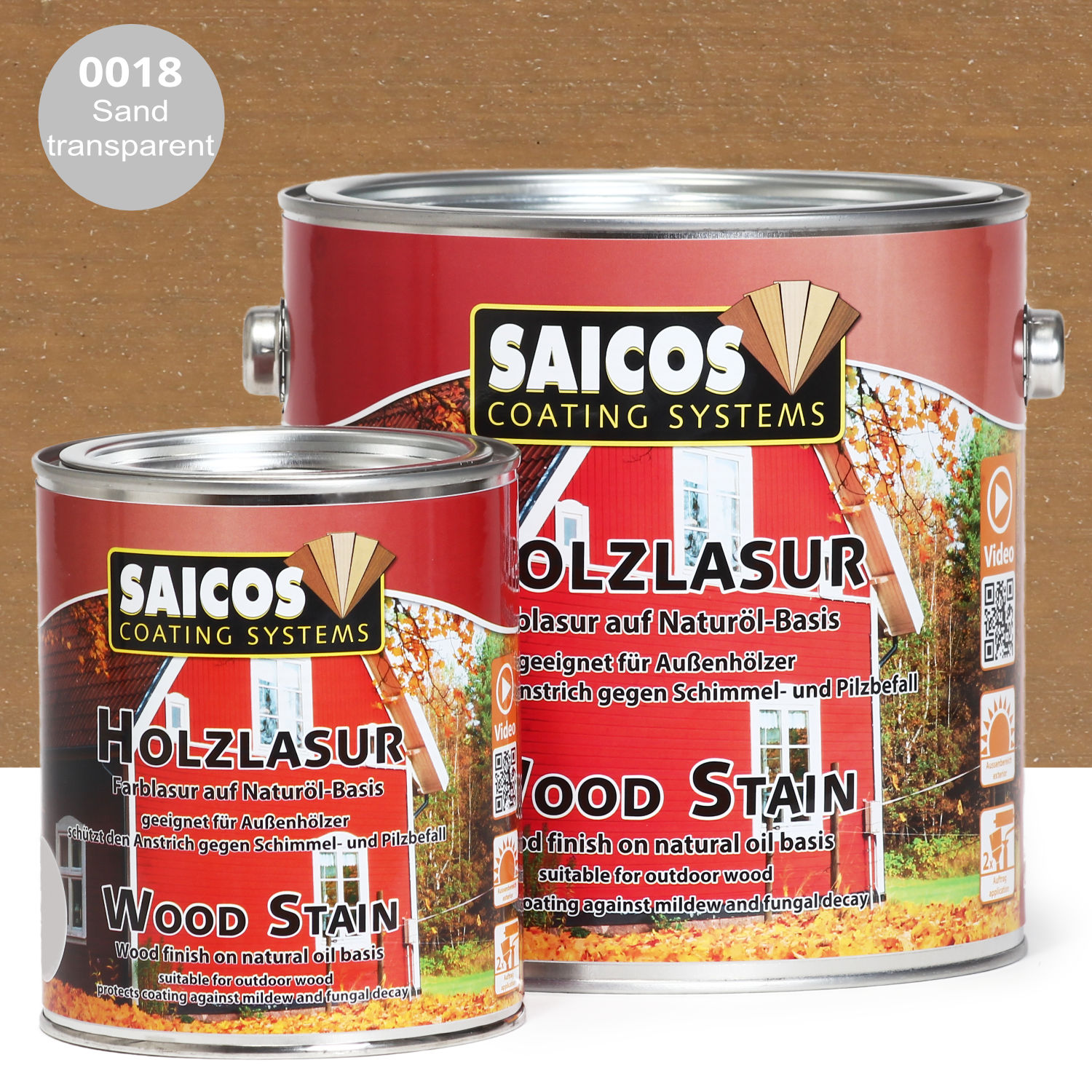 SAICOS Holzlasur Sand transparent