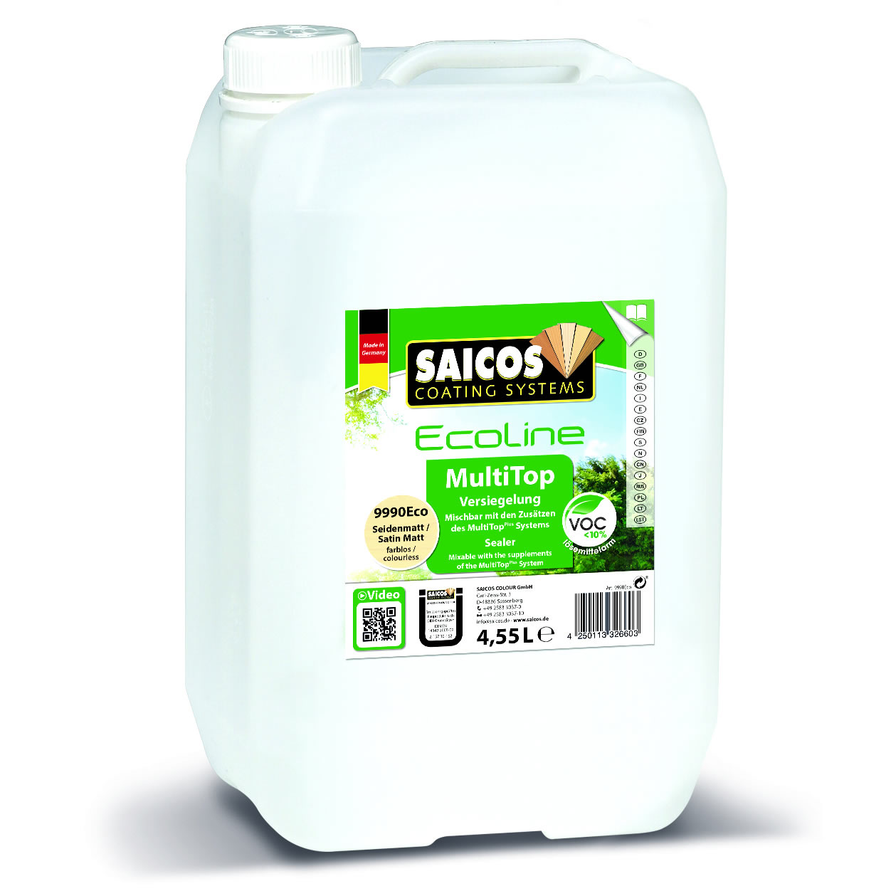 SAICOS Ecoline Multi Top Lack Seidenmatt farblos