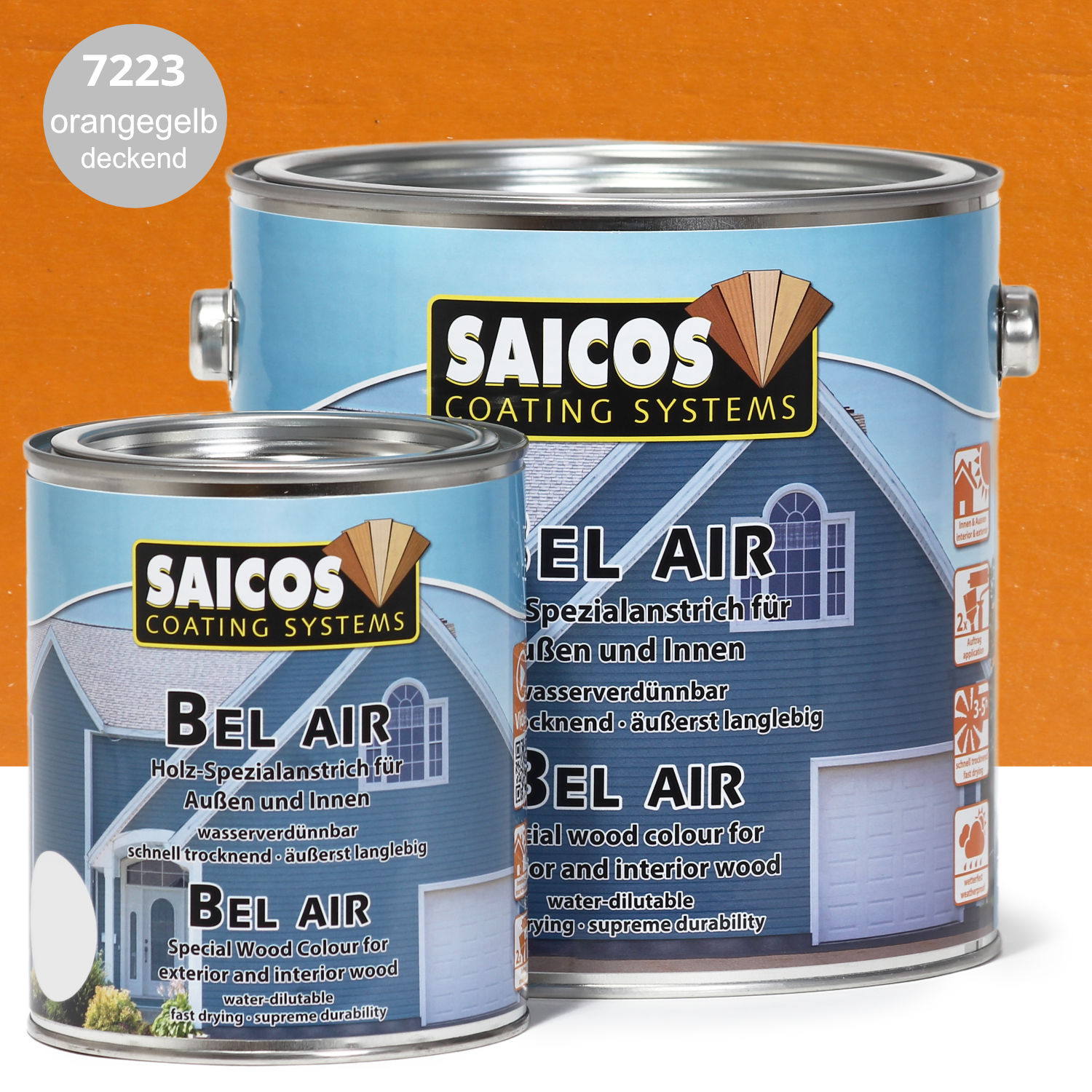 SAICOS Bel Air Orangegelb deckend