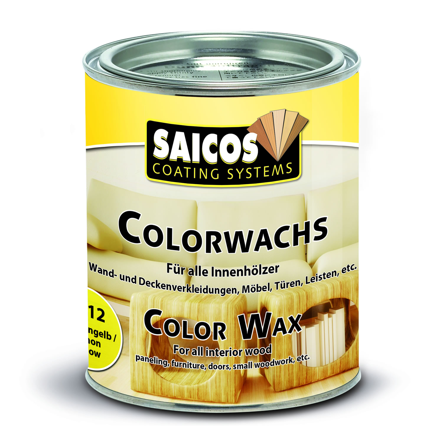SAICOS Colorwachs Zitronengelb deckend
