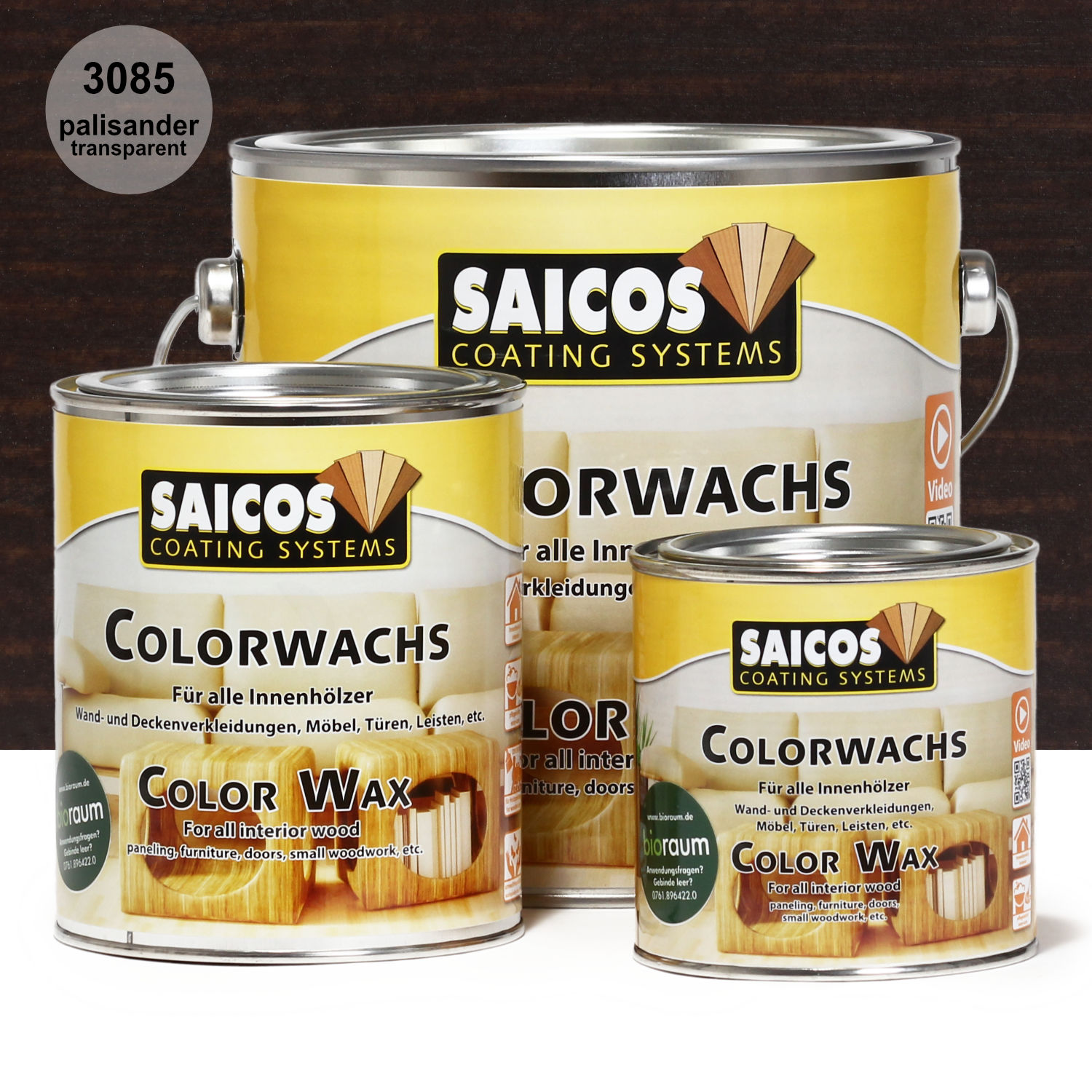 SAICOS Colorwachs Palisander transparent