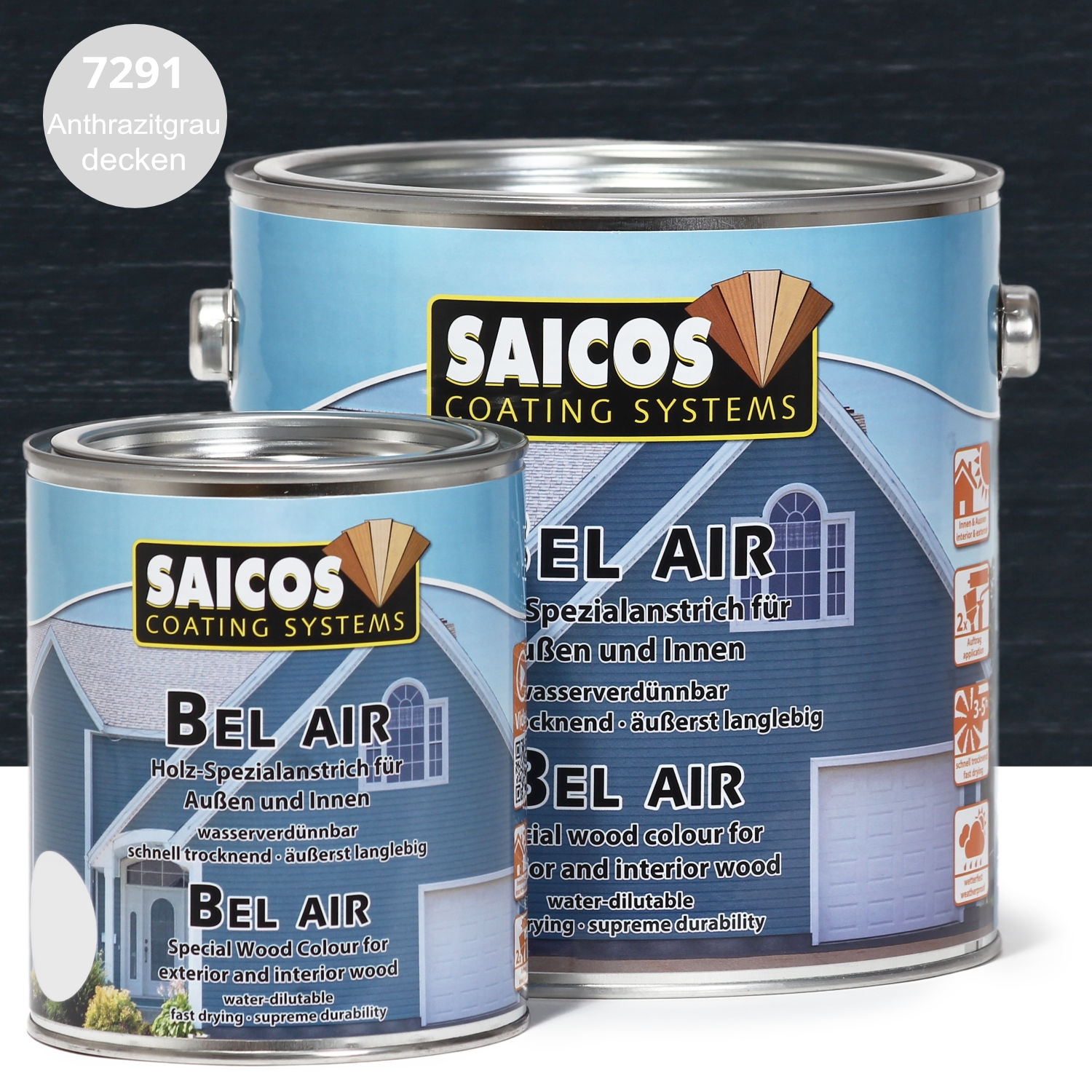 SAICOS Bel Air Anthrazitgrau deckend