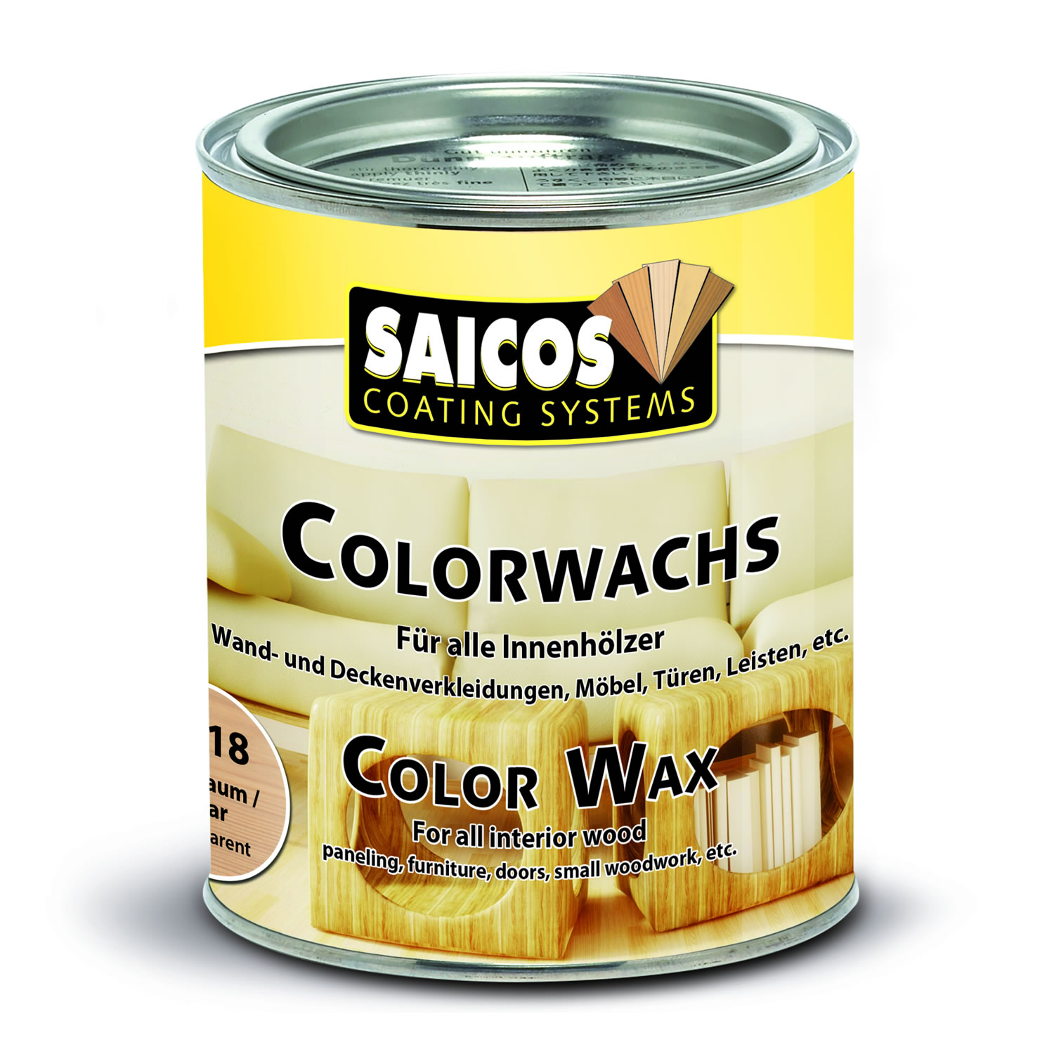 SAICOS Colorwachs Birnbaum transparent