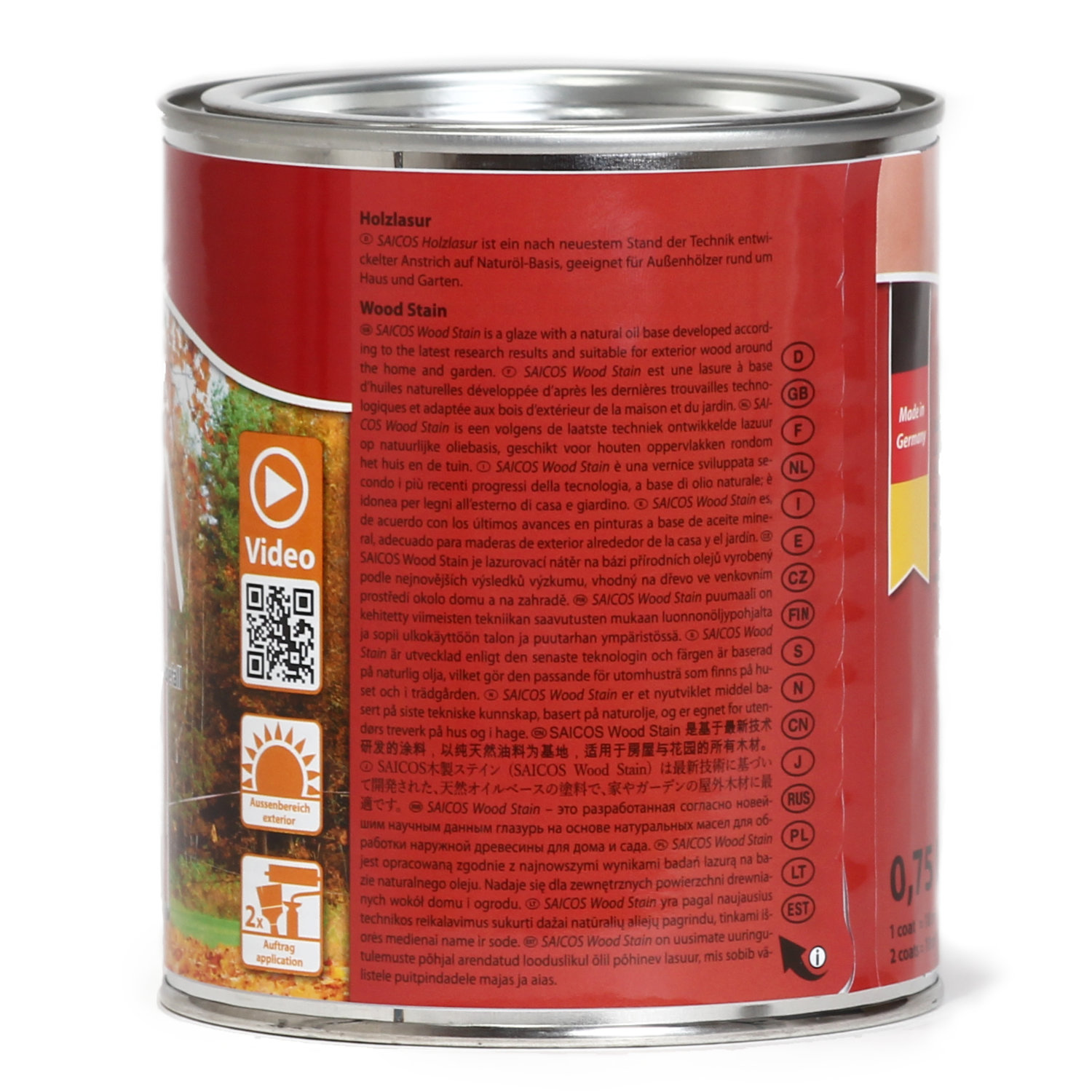 SAICOS Holzlasur Mahagoni transparent