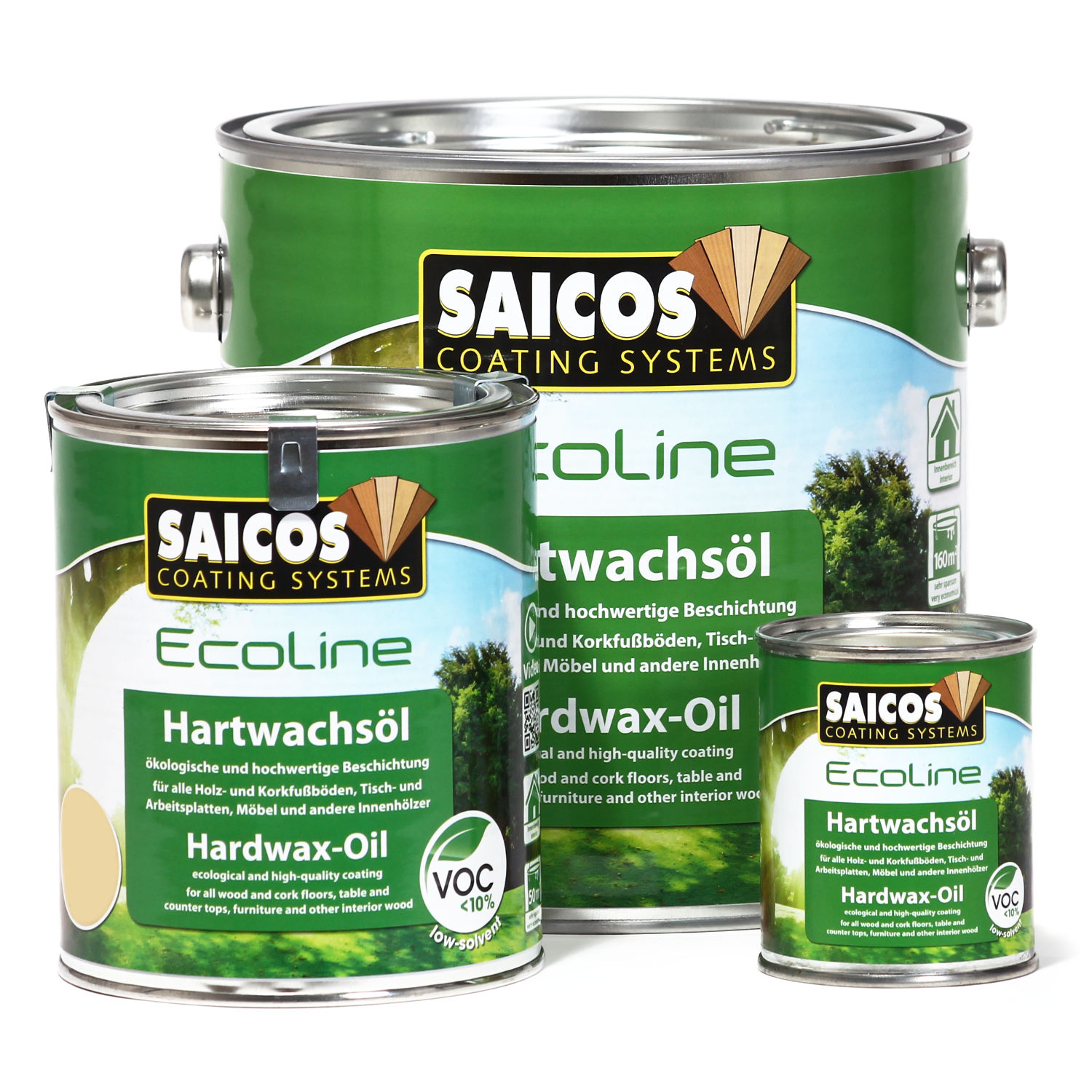 SAICOS Ecoline Hartwachsöl Natur kobaltfrei matt farblos