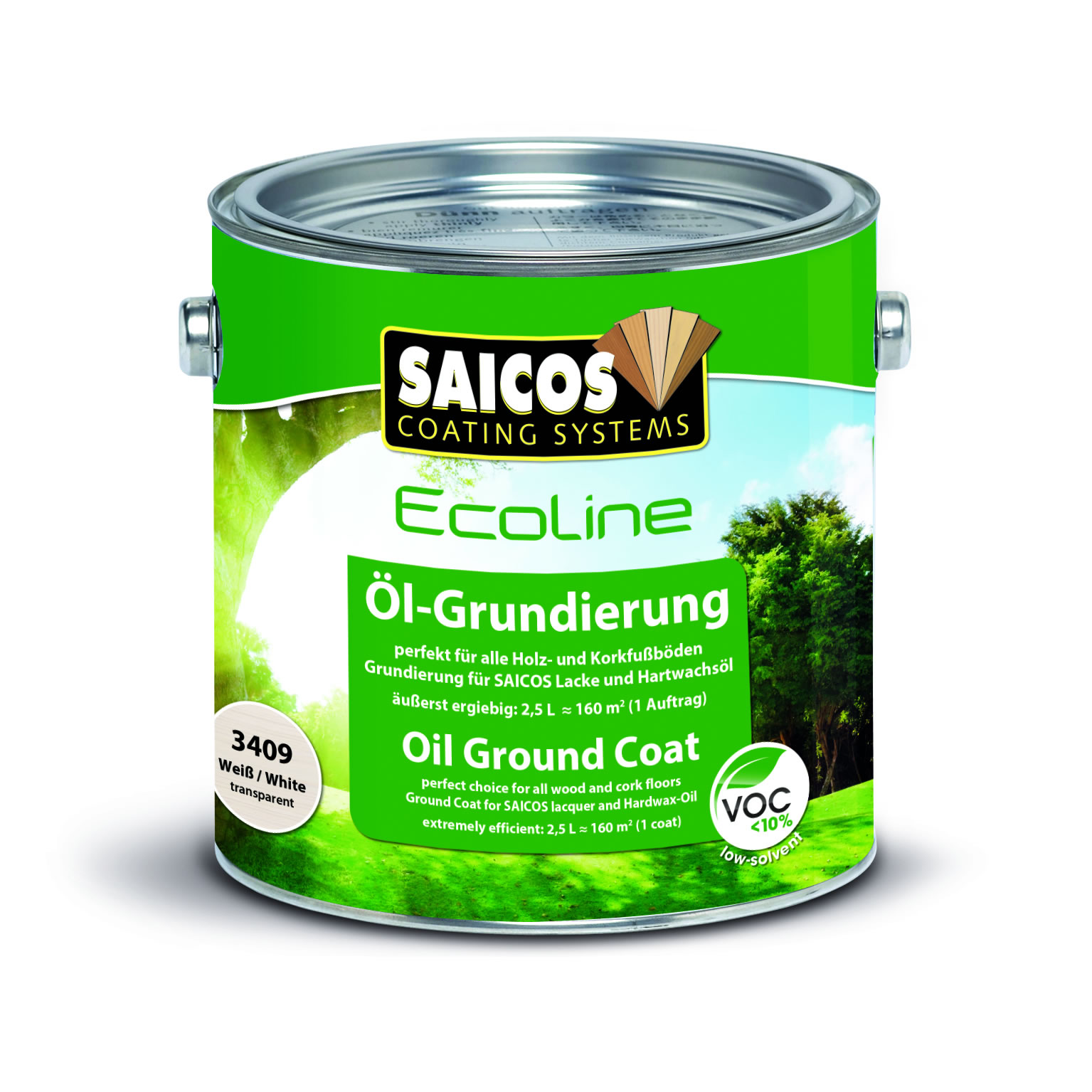 SAICOS Ecoline Öl-Grundierung Weiß transparent