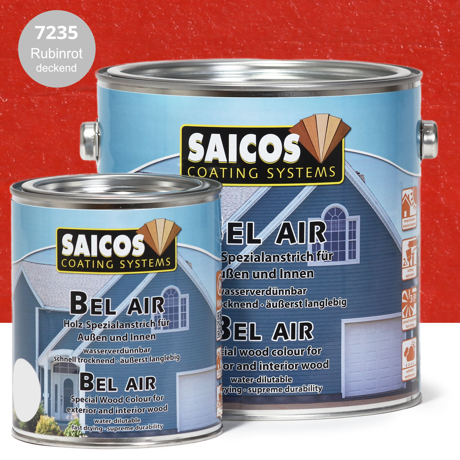 SAICOS Bel Air Rubinrot deckend