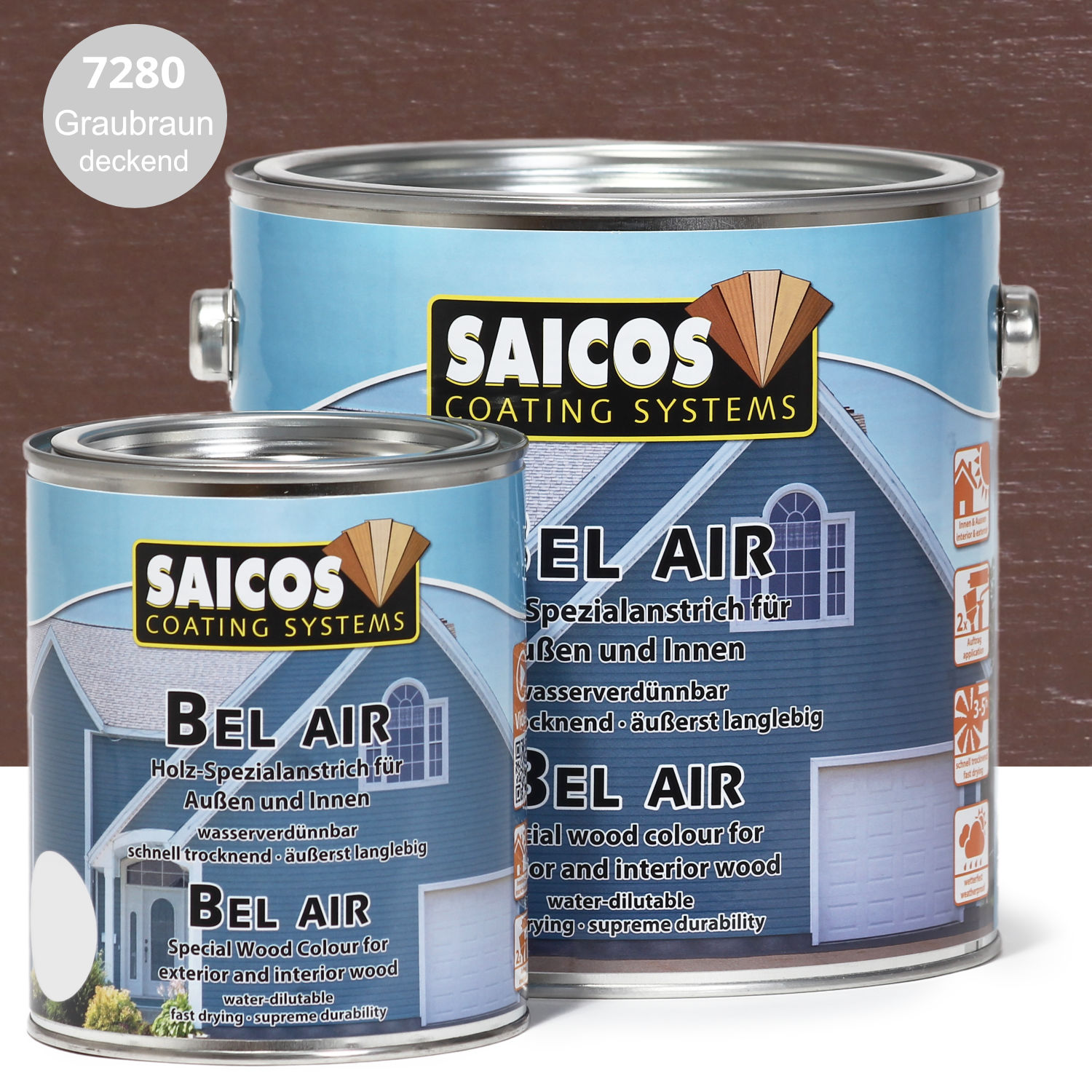 SAICOS Bel Air Graubraun deckend