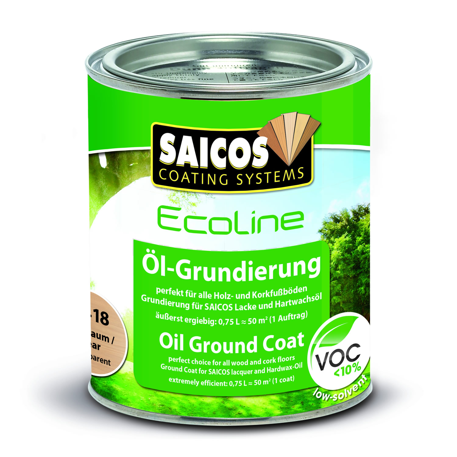 SAICOS Ecoline Öl-Grundierung Birnbaum transparent