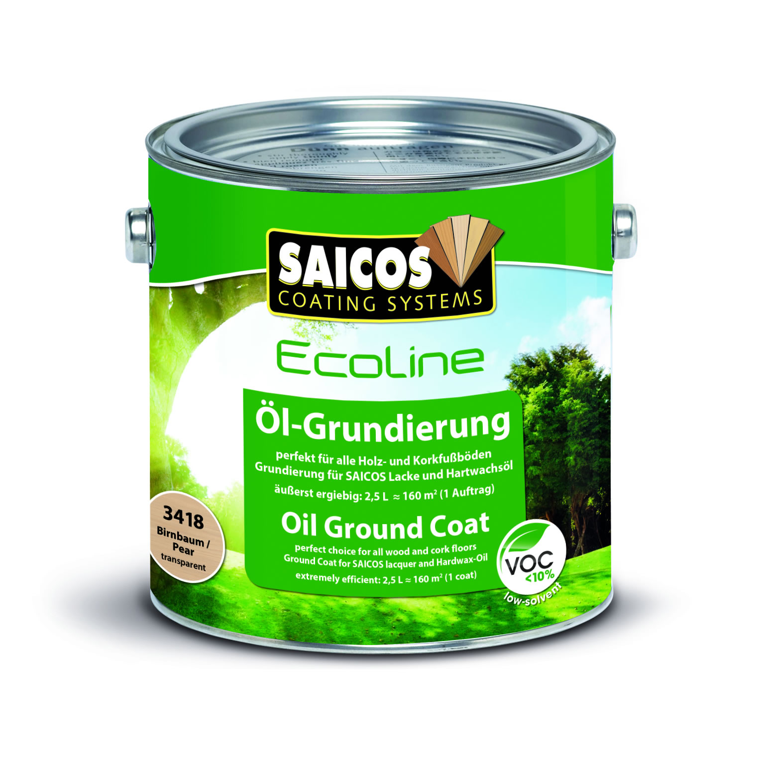 SAICOS Ecoline Öl-Grundierung Birnbaum transparent