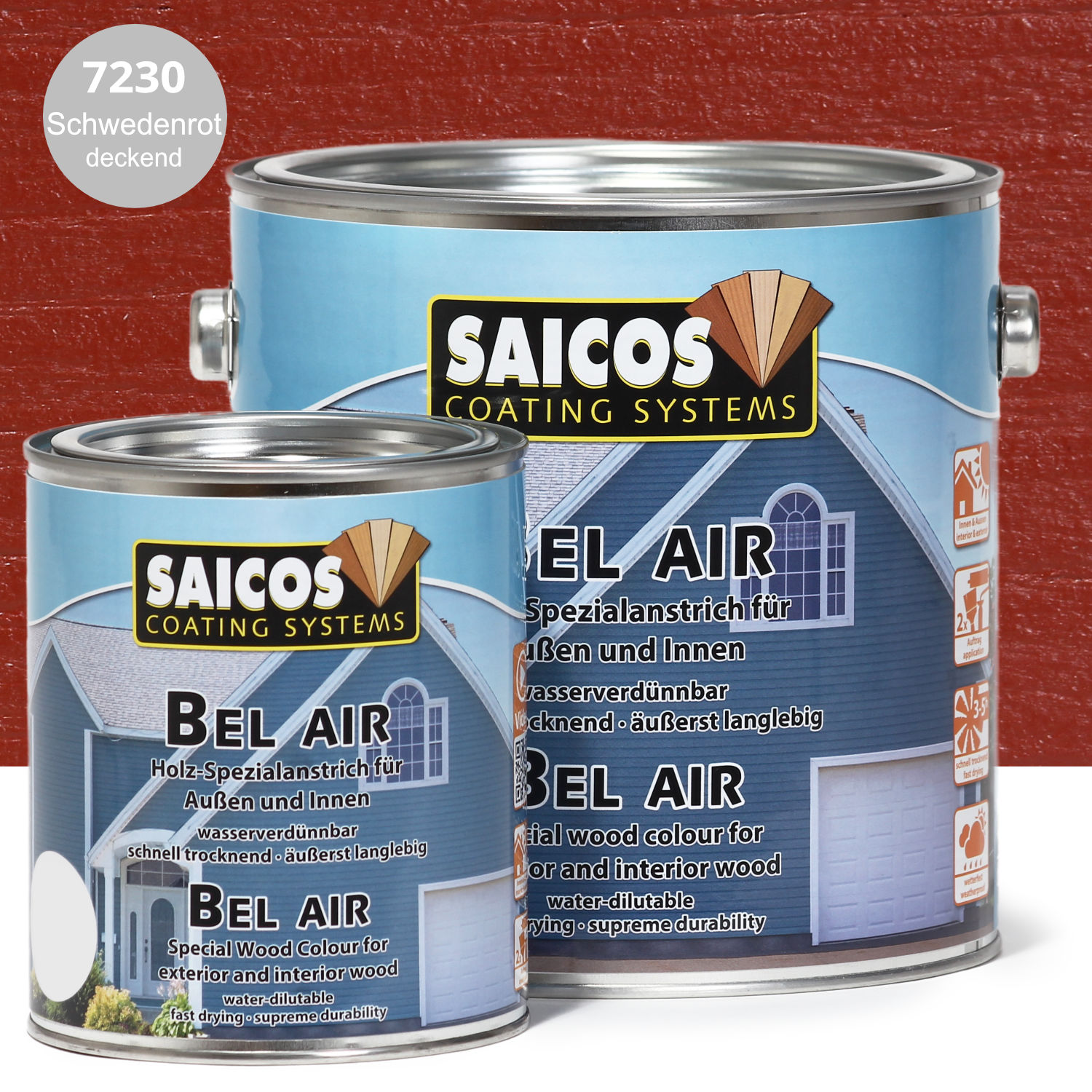 SAICOS Bel Air Schwedenrot deckend