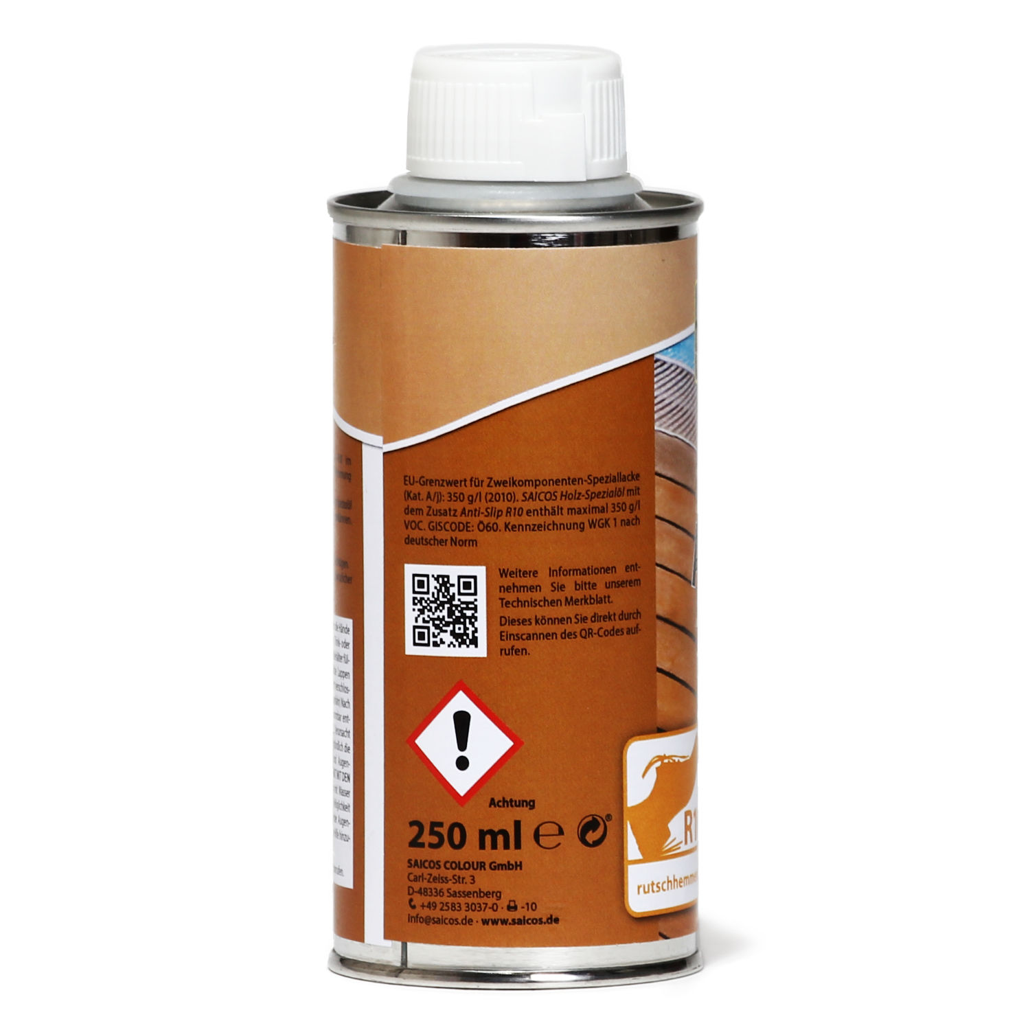 SAICOS Holz-Spezialöl Zusatz Anti-Slip R10 für 0,75-Liter-Gebinde