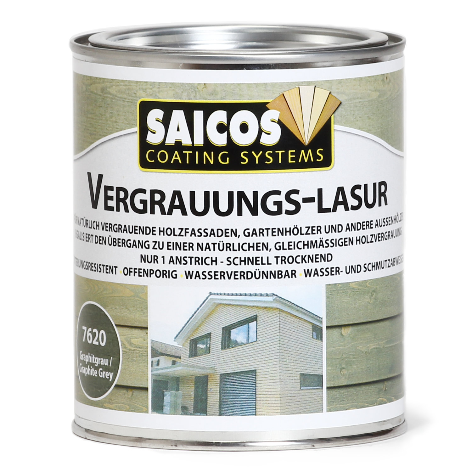 SAICOS Vergrauungslasur Graphitgrau