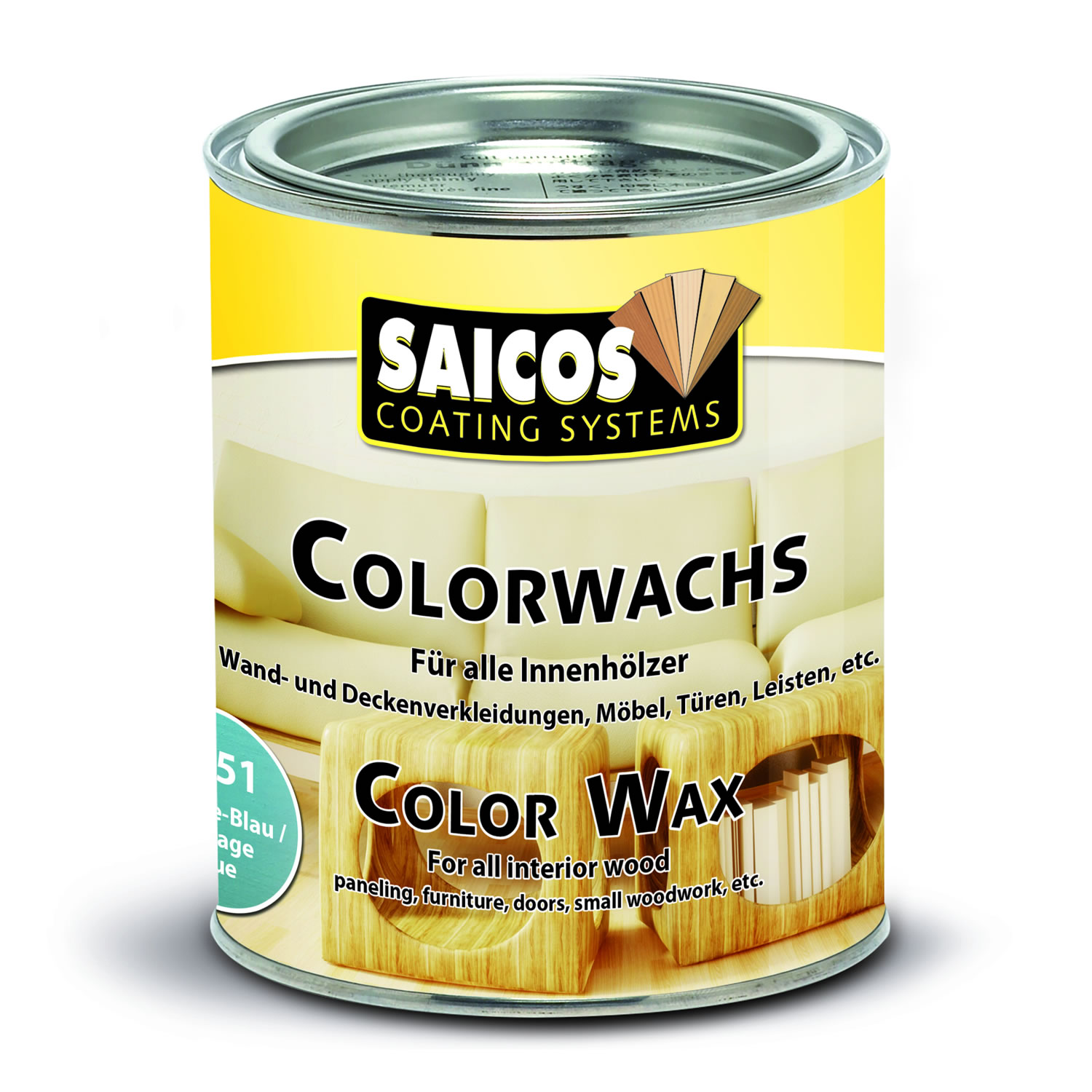SAICOS Colorwachs Vintage-Blau deckend