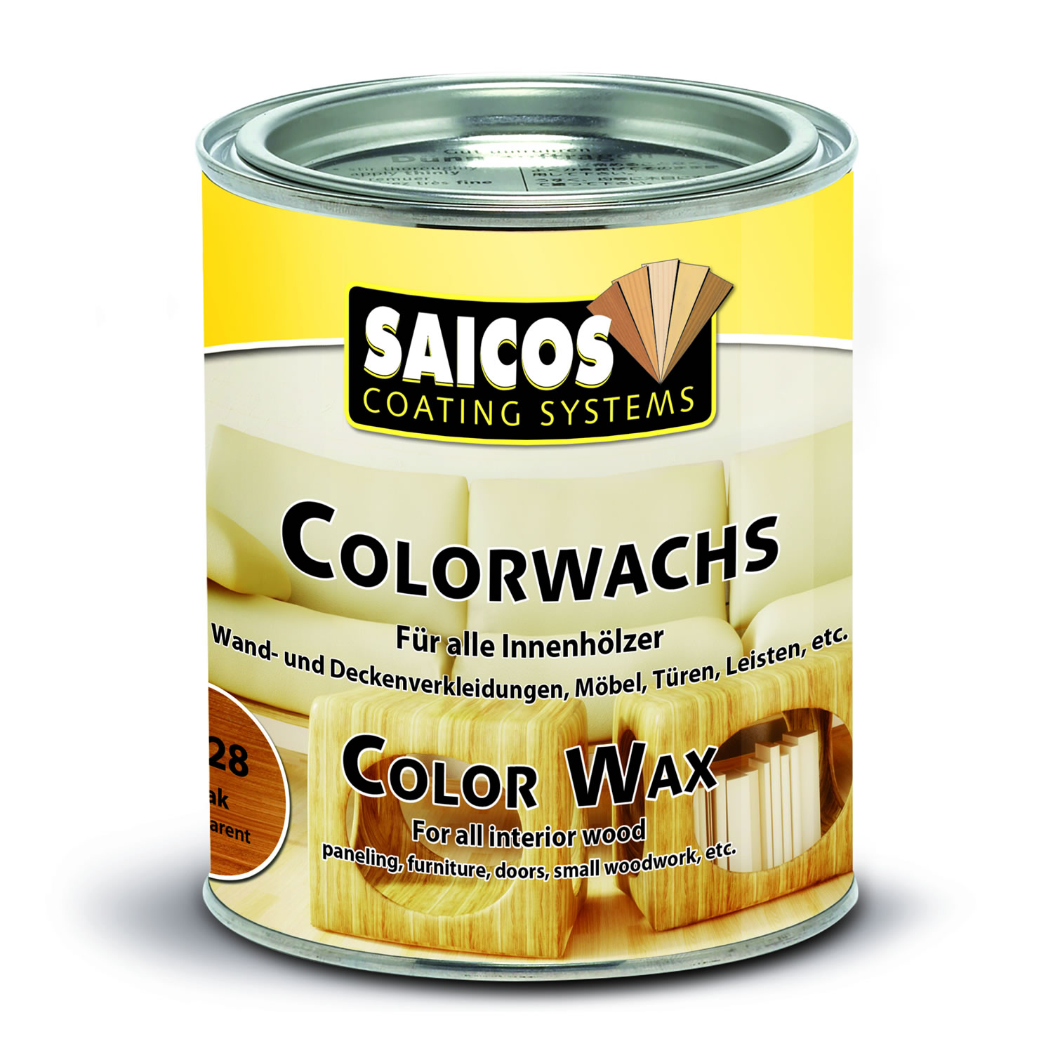 SAICOS Colorwachs Teak transparent