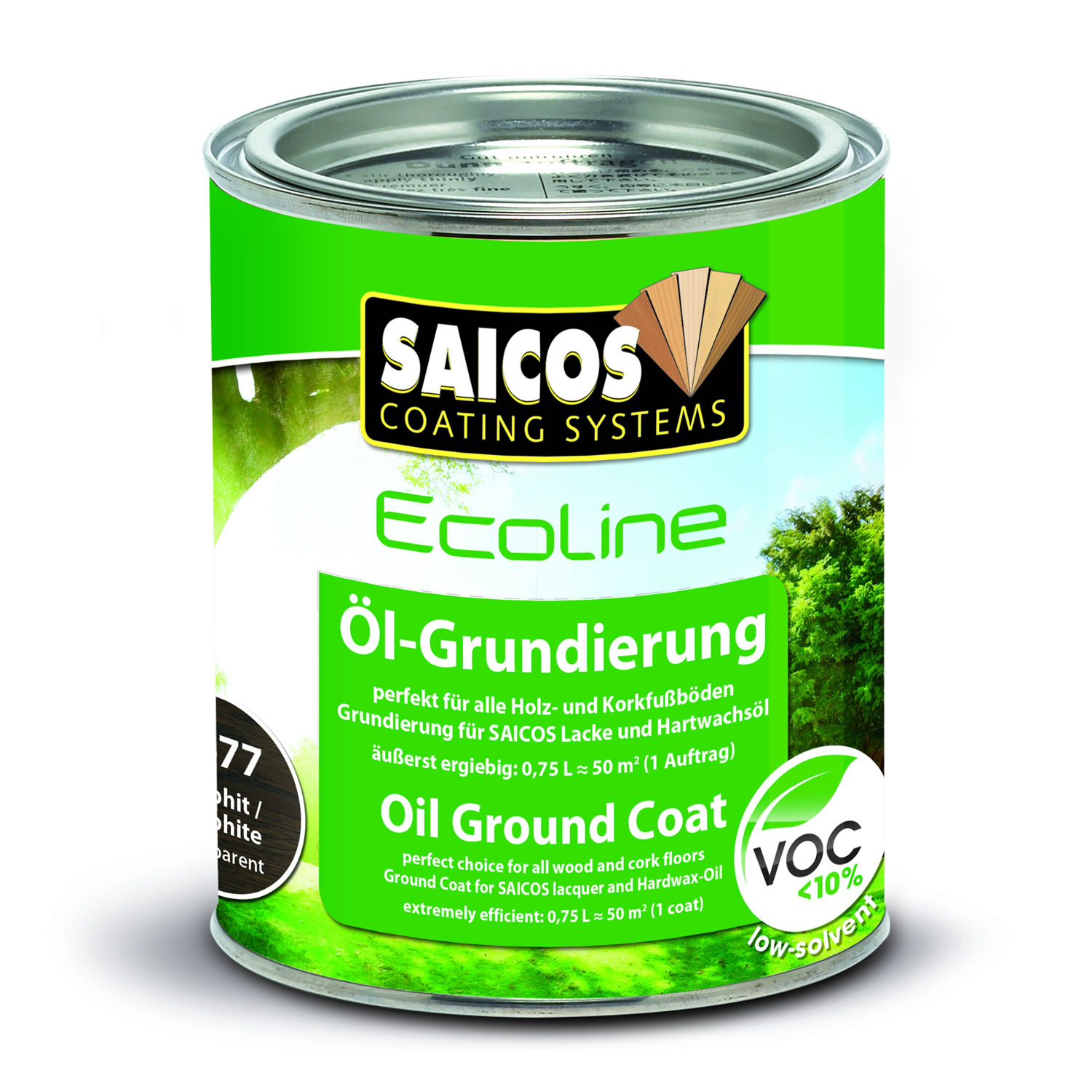 SAICOS Ecoline Öl-Grundierung Graphit transparent
