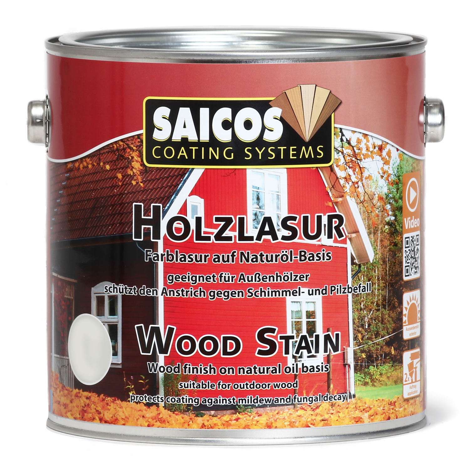 SAICOS Holzlasur Mahagoni transparent