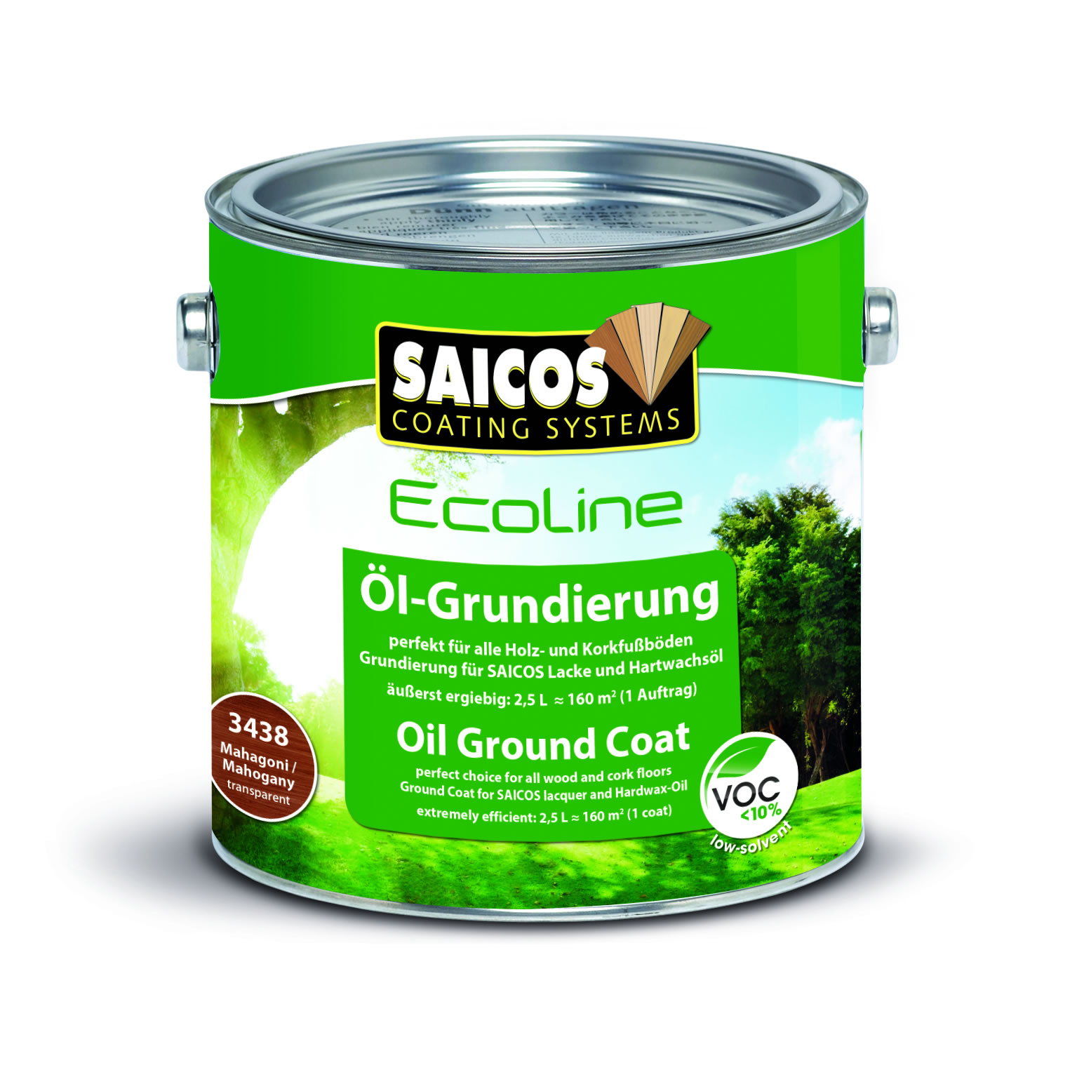 SAICOS Ecoline Öl-Grundierung Mahagoni transparent