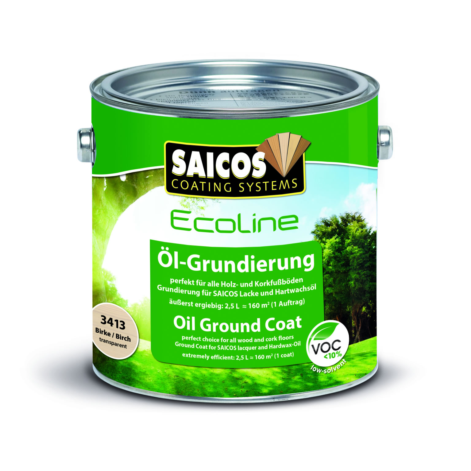 SAICOS Ecoline Öl-Grundierung Birke transparent