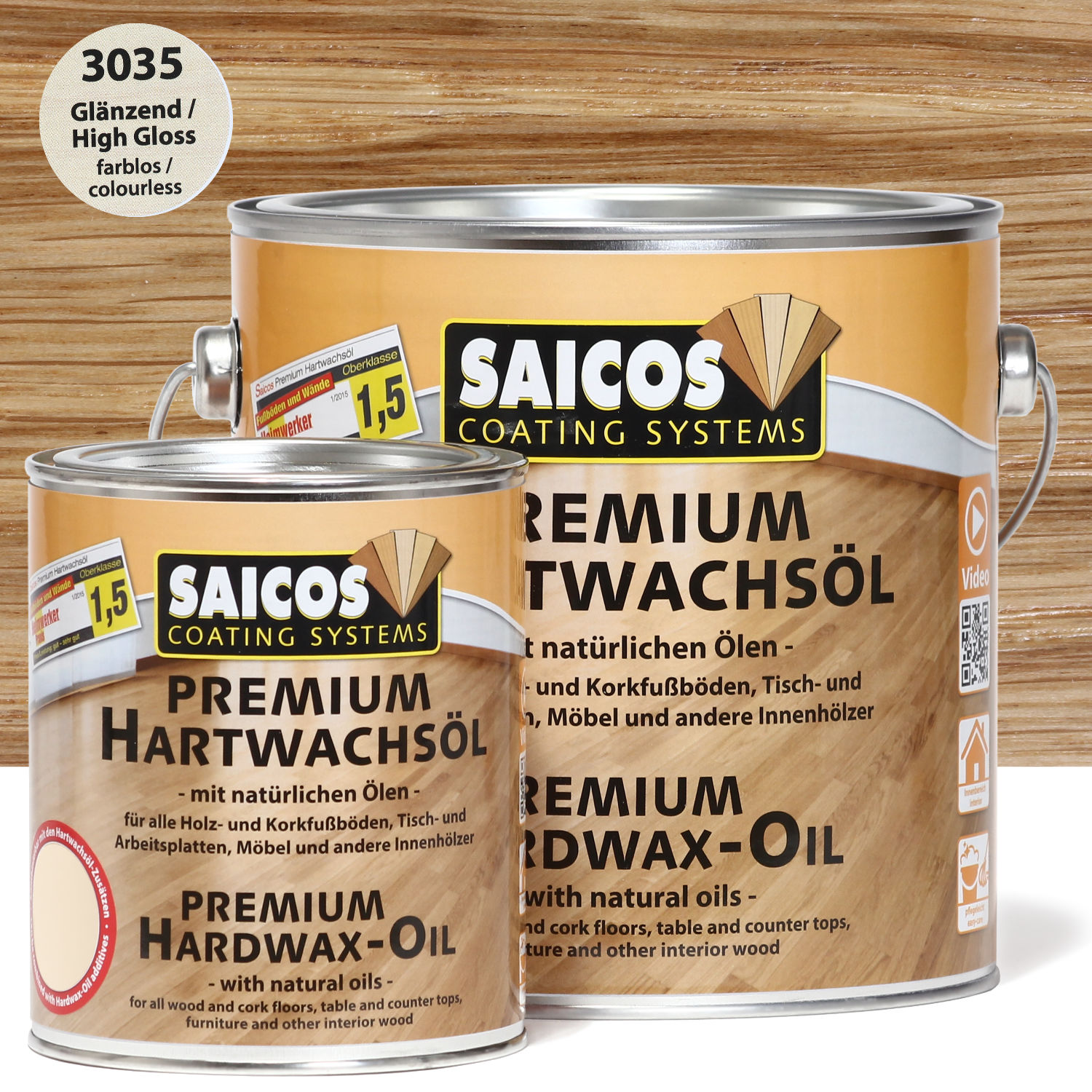 SAICOS Premium Hartwachsöl Glänzend farblos
