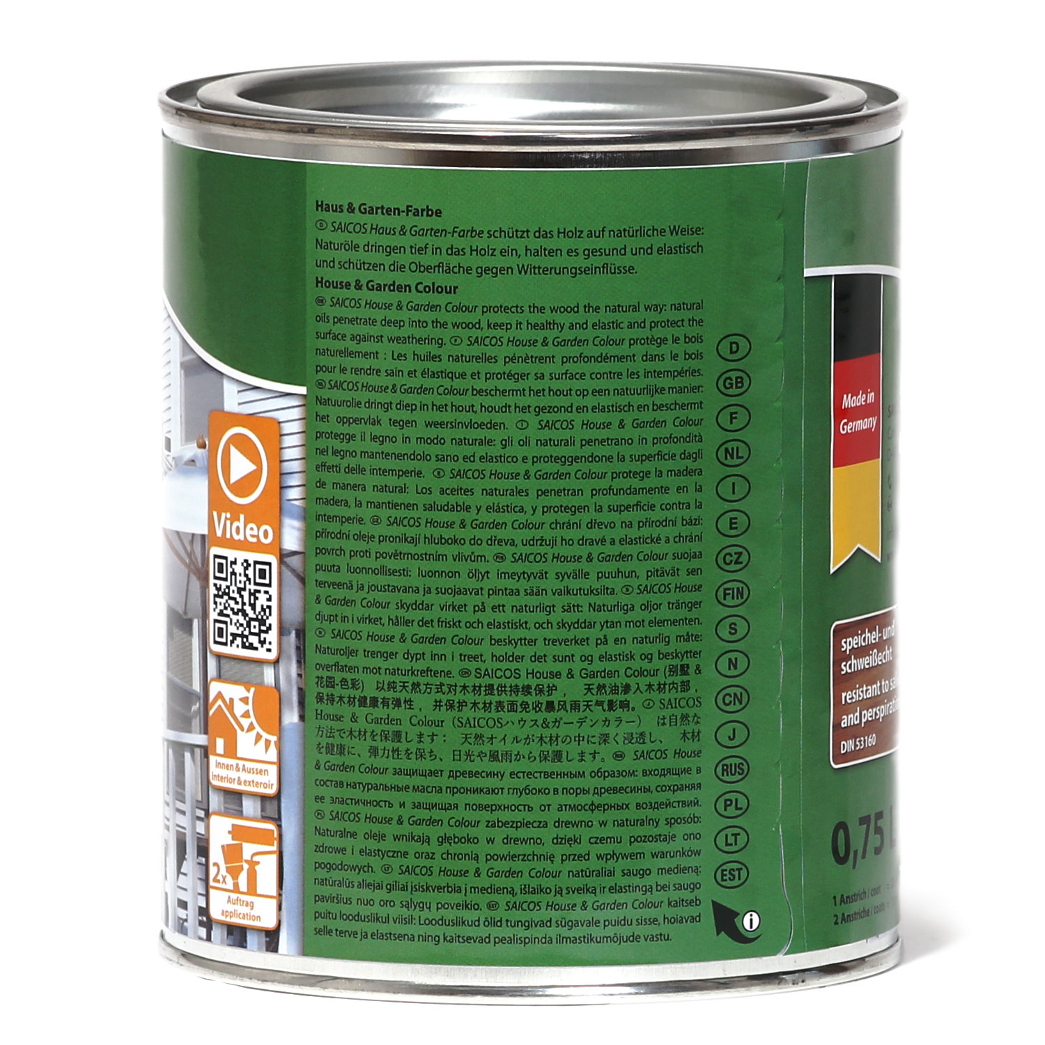 SAICOS Haus- & Gartenfarbe Tannengrün deckend