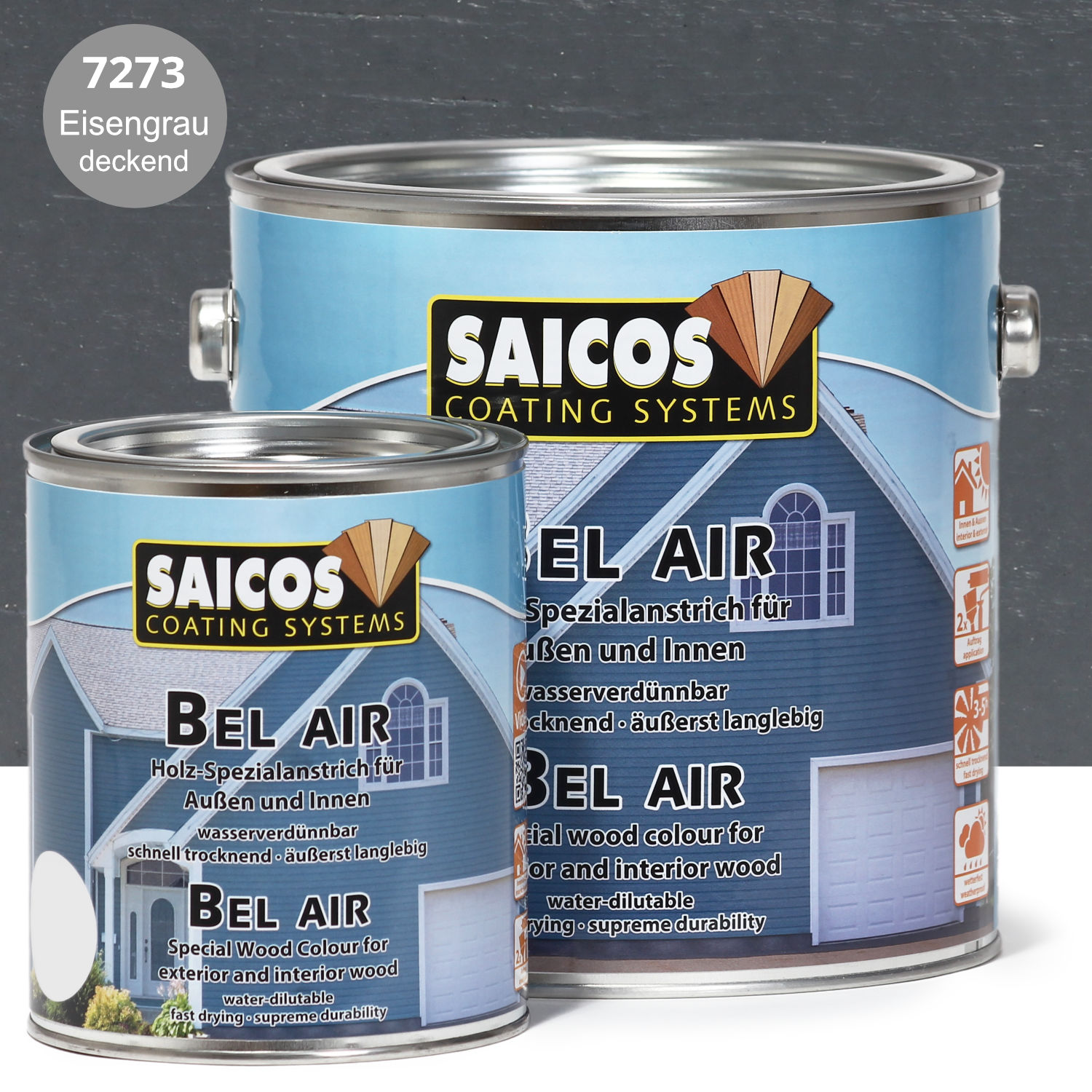 SAICOS Bel Air Eisengrau deckend