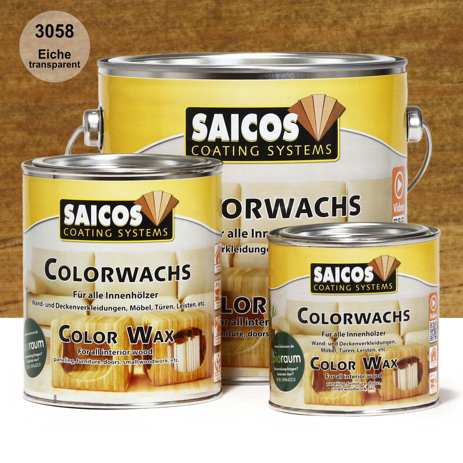 SAICOS Colorwachs Eiche transparent