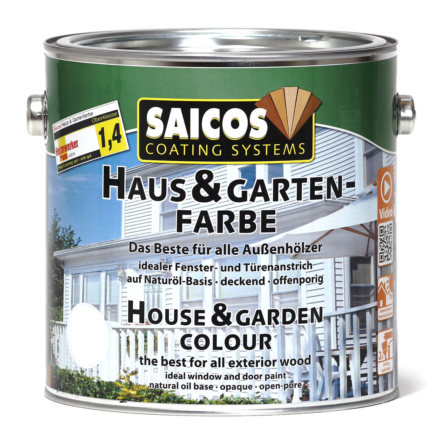 SAICOS Haus- & Gartenfarbe Tannengrün deckend