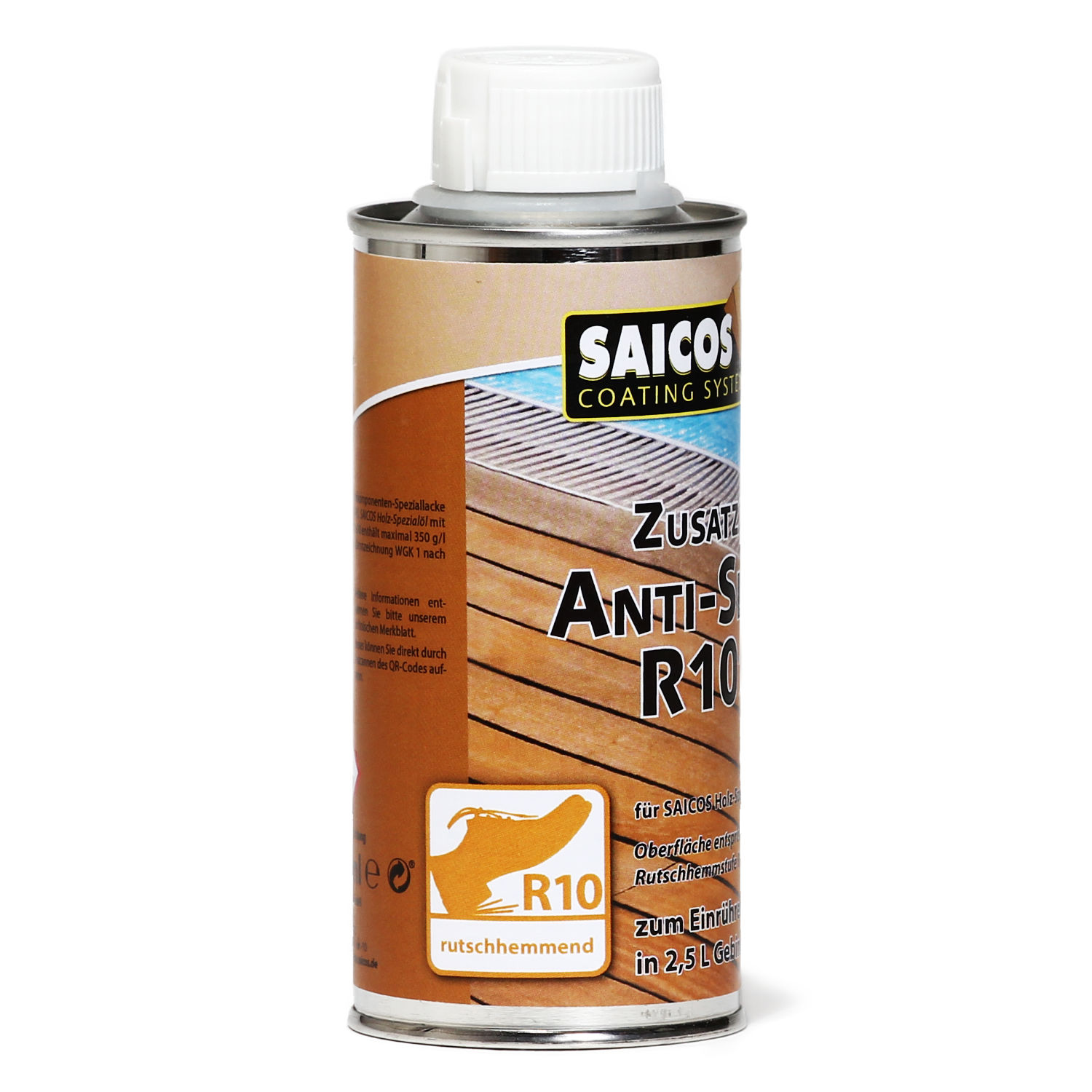 SAICOS Holz-Spezialöl Zusatz Anti-Slip R10 für 0,75-Liter-Gebinde