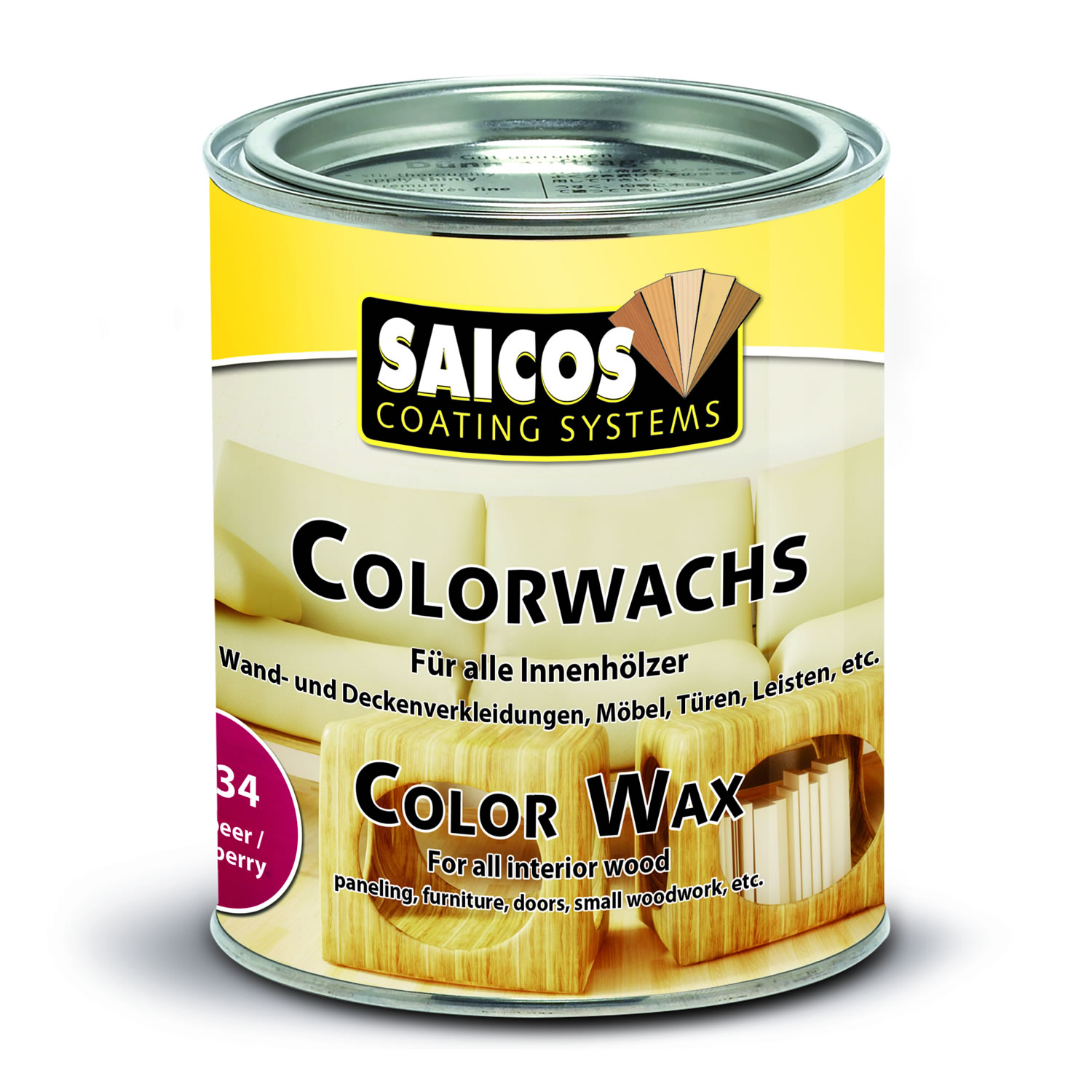 SAICOS Colorwachs Himbeer deckend
