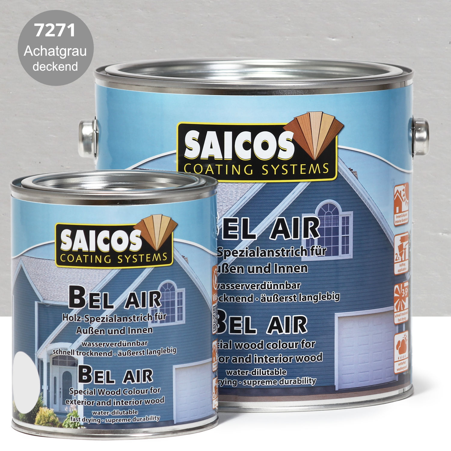 SAICOS Bel Air Achatgrau deckend