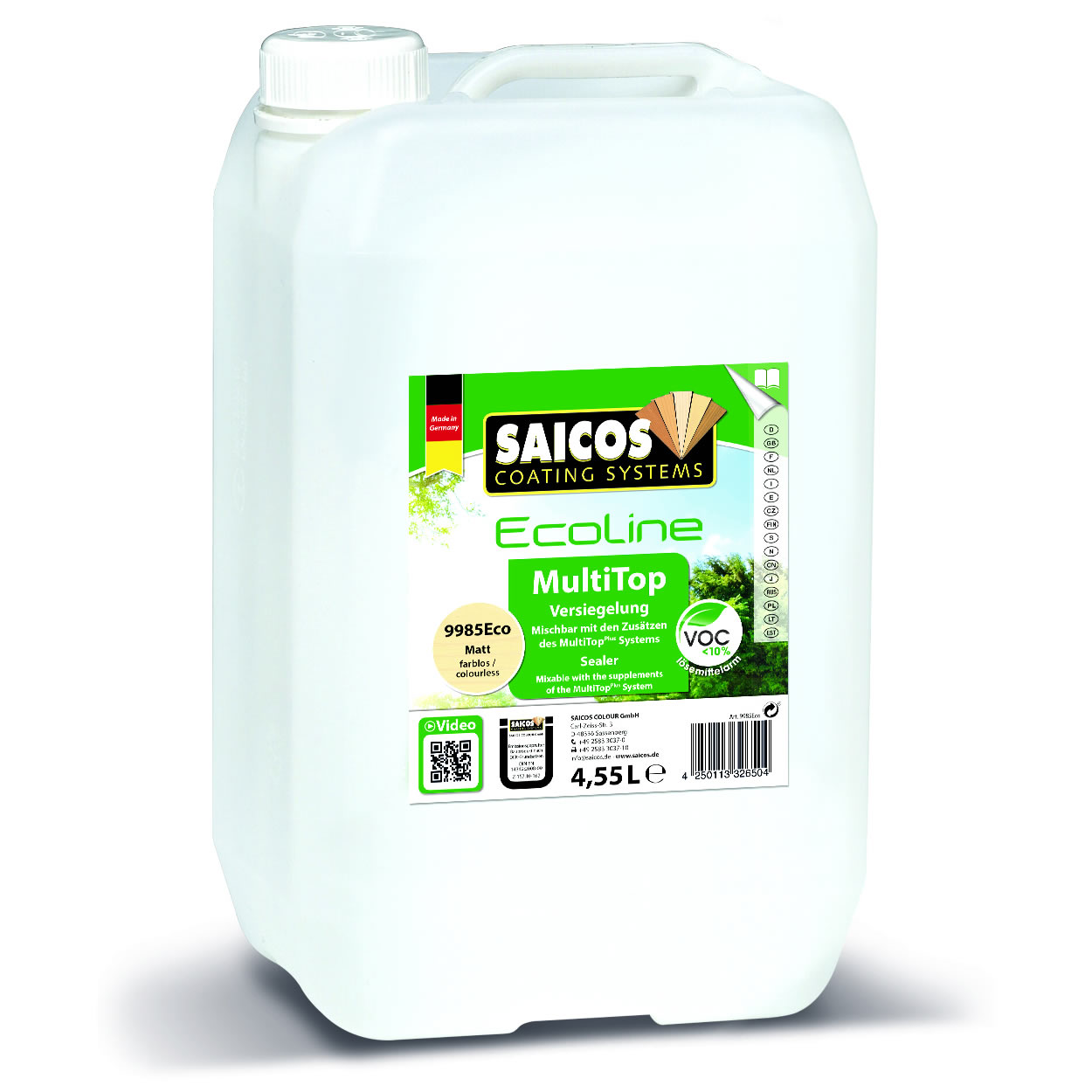 SAICOS Ecoline Multi Top Lack Matt farblos
